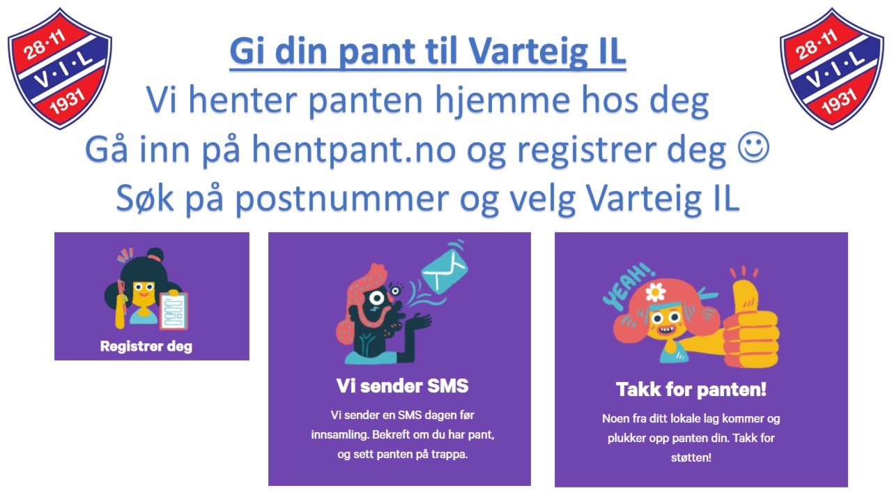 Gi din pant til Varteig IL